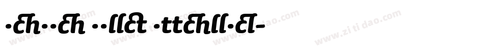 Sauna Bold Italic字体转换